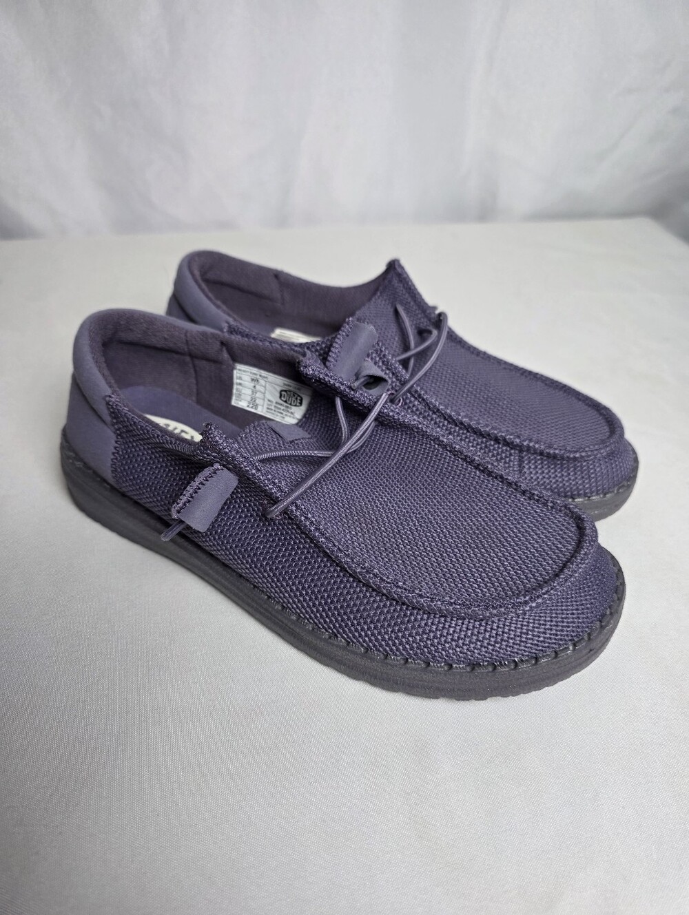 Hey Dude Wendy Funk Mono Purple Slip On Shoes Women's Size 6
